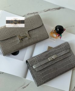 Ví Hermes Kelly Da Cá Sấu Chuẩn Auth vip