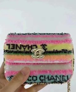 Túi Xách Chanel Classic Mini Đính Hạt coco chanel 01