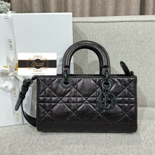 Túi Xách Dior D Sire 26 cm Vip Like Auth khóa đen màu đen 03