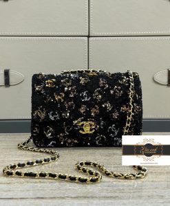 Shop Túi Xách Chanel Classic Chuẩn Auth đính hạt 03