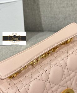 Túi Dior Jolie 19 cm Siêu Cấp Vip Like Auth màu hồng da thật nhập khẩu 04