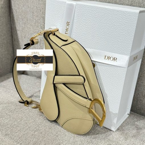 Túi Dior Saddle Yên Ngựa 19 cm Like Auth màu kem 02