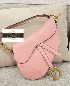 Túi xách Dior Yên Ngựa 19 Cm hàng hiệu màu hồng 05