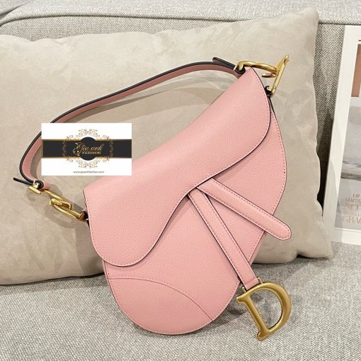 Túi xách Dior Yên Ngựa 19 Cm hàng hiệu màu hồng 05