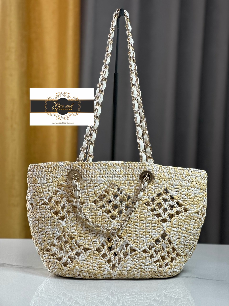 Túi Xách Chanel Coco Beach Đan Thủ Công Luxury chuẩn auth 04