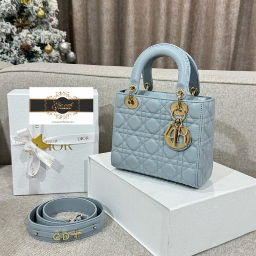 Túi xách dior lady 50 ô 20 cm vip bag 1:1