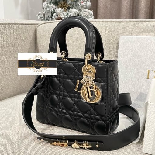 Túi xách Dior Lady 5 Ô Màu Đen Siêu Cấp Vip like auth 07