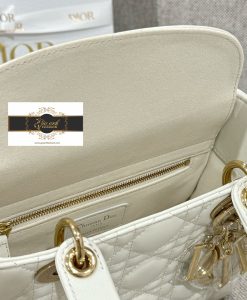 Bên trong Túi Xách Dior Lady 20 cm Màu Trắng Vip Like Auth 02