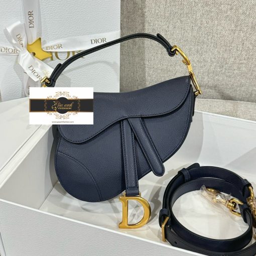 Túi Xách Hàng Hiệu Dior Yên Ngựa Saddle 19 cm màu xanh 03