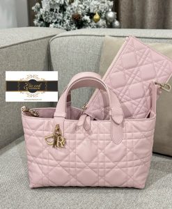 Túi Xách Dior Toujour Replica Like Auth màu hồng 02