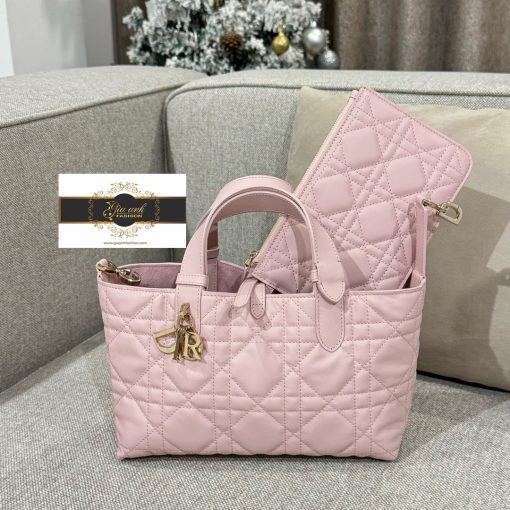 Túi Xách Dior Toujour Replica Like Auth màu hồng 02