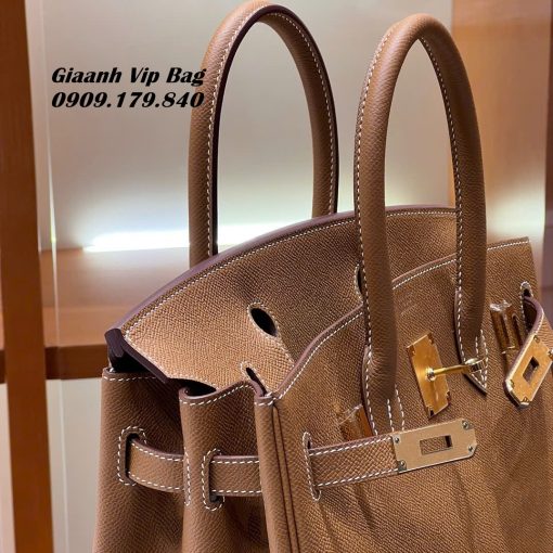 Túi Xách HM Birkin 25 Cm Epsom Leather màu gold 03