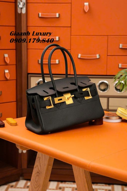 Túi Xách Hermes Birkin Soulder Hac 30 cm Màu Đen Da togo Chuản Hàng Hiệu 04