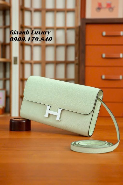 Túi Hermes Constance Woc Togo Siêu Cấp Like Auth màu xanh