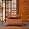 Túi Xách Hermes Kelly Mini Hàng Hiệu Màu Gold 01