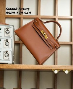 Túi Xách Hermes Kelly Mini Hàng Hiệu Màu Gold