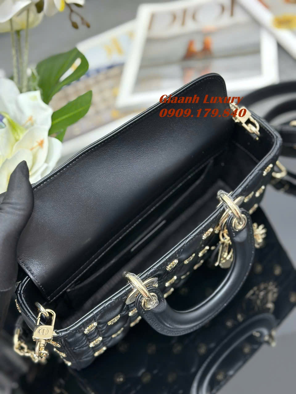 Túi Dior D Joy 26 cm Charm Mặt Trời Siêu Cấp 02