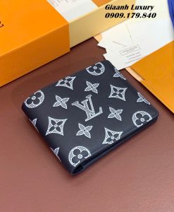 Ví Nam Gập LV Siêu Cấp Like Auth Màu đen họa tiết monogram 03