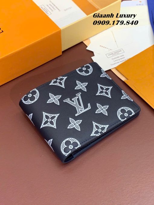 Ví Nam Gập LV Siêu Cấp Like Auth Màu đen họa tiết monogram 03