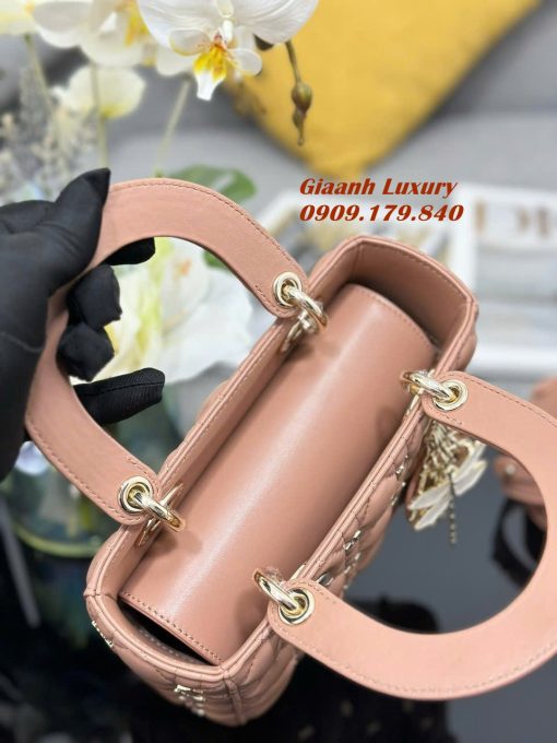 Túi Dior Lady My 20 Cm Siêu Cấp Like Auth Màu Hồng 03