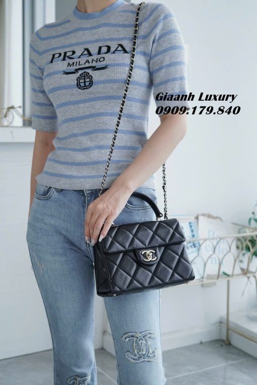 Túi Xách Chanel Kelly 21 Cm Vip Like Auth Da Bê Nhập Khẩu 03