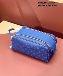 Túi LV Locker Dopp Kit Like Authentic Màu xanh Monogram 03