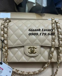 Túi Xách Chanel Classic Da caviar hạt vip chuẩn hàng hiệu