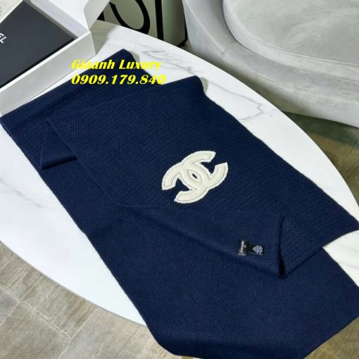 Khăn Choàng Chanel Đẹp vải dệt kim cao cấp cashmere 02