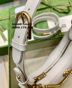 Túi Xách Gucci Đeo Vai Siêu Cấp Màu Trắng Kem -GG2510