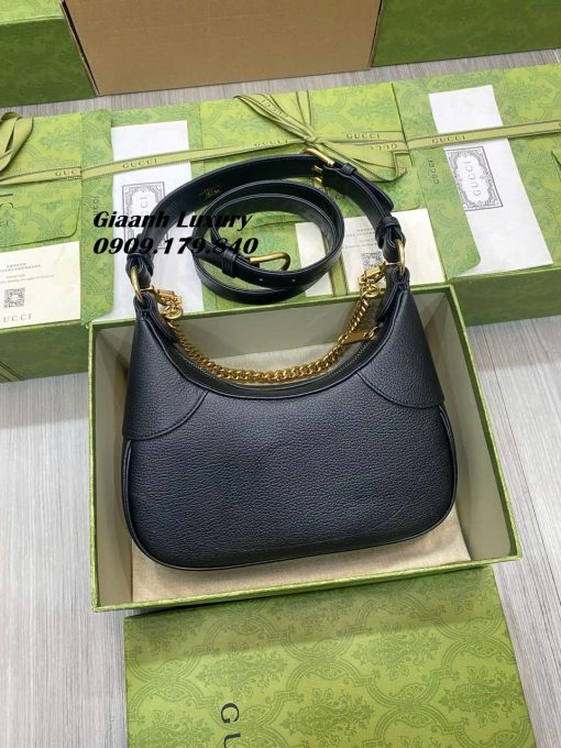 Túi Xách Gucci Đeo Vai Siêu Cấp Màu Đen da bò 04