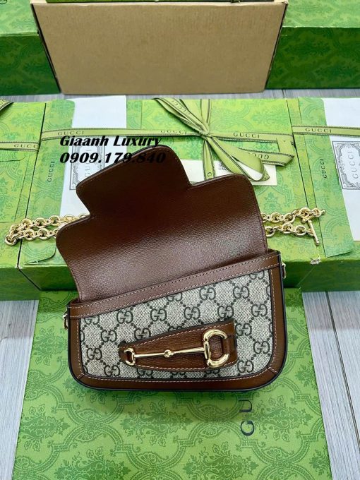 Túi Gucci Horsebit 1955 mini siêu cấp vip monogram 04