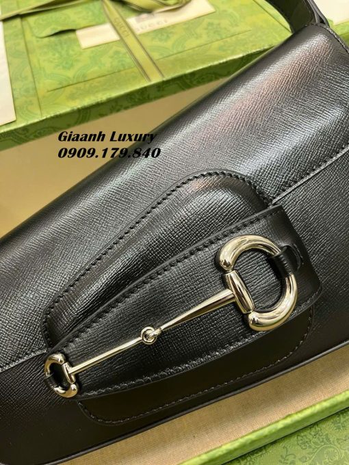 Túi gucci horset bất đối xứng màu đen siêu cấp 02