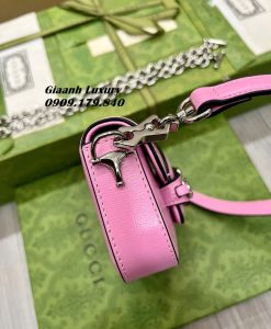 Túi Gucci horsebit 1955 lệch màu hồng 02