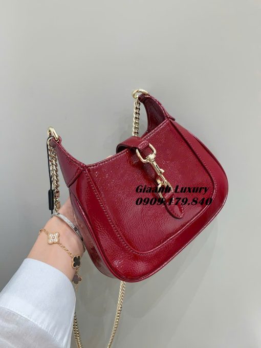 Túi Gucci Jackie mini 19 cm màu đỏ Vip chuẩn auth nhất 02