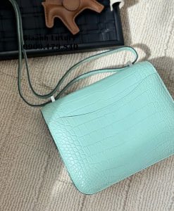 Túi Hermes Constance Màu Xanh Ngọc-HM2110