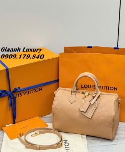 Túi LV speedy 30 cm Da Bê Màu Da Bò Luxury 01