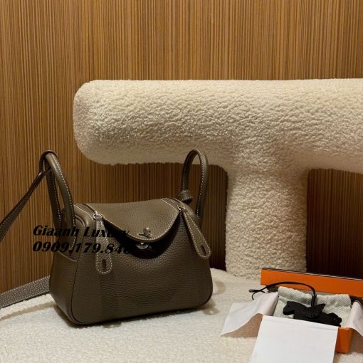 Túi Hermes Lindy mini 20 cm màu vàng Siêu Cấp Vip Màu Grey 05