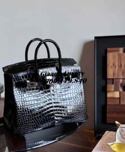 Những Màu Túi Hermes Birkin Da Cá Sấu Màu Đen Vip