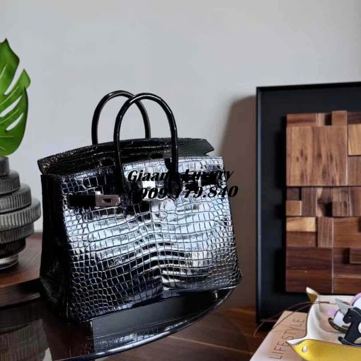 Những Màu Túi Hermes Birkin Da Cá Sấu Màu Đen Vip