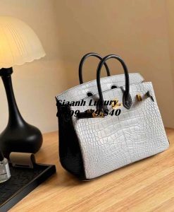 Những Màu Túi Hermes Birkin Da Cá Sấu Mix Hai Màu Vip