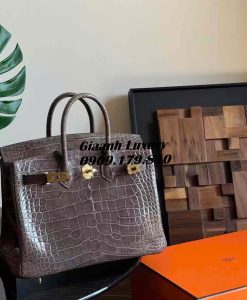 Những Màu Túi Hermes Birkin Da Cá Sấu Mix Hai Màu Chuẩn Auth