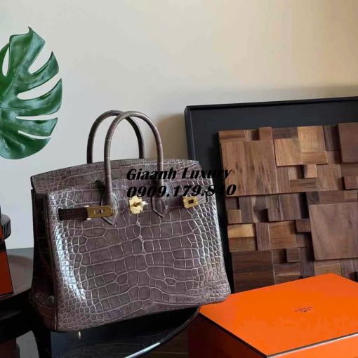 Những Màu Túi Hermes Birkin Da Cá Sấu Mix Hai Màu Chuẩn Auth