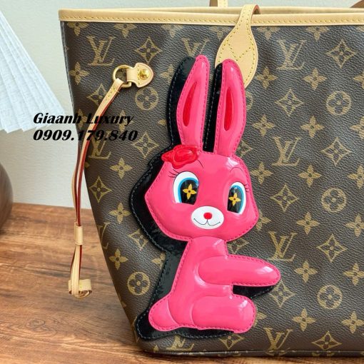 Túi LV Neverfull Thỏ Hồng Luxury Cao Cấp Monogram 03