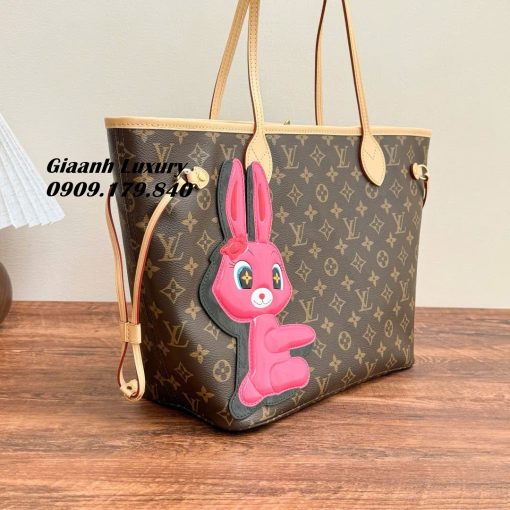 Túi LV Neverfull Thỏ Hồng Luxury Cao Cấp Monogram 02