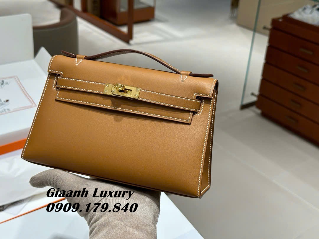 Những Màu Túi Xách Hermes Kelly Pochette Màu Gold