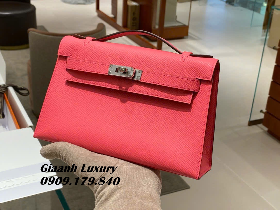 Những Màu Túi Xách Hermes Kelly Pochette Màu Hồng Pink