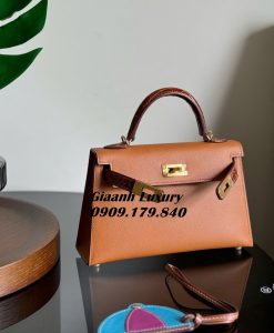 Túi Hermes Kelly mini Touch Màu gold Siêu Cấp Vip 01