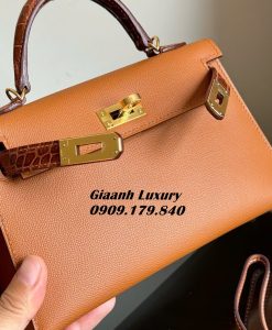 Túi Hermes Kelly mini Touch Màu gold Siêu Cấp Vip 02