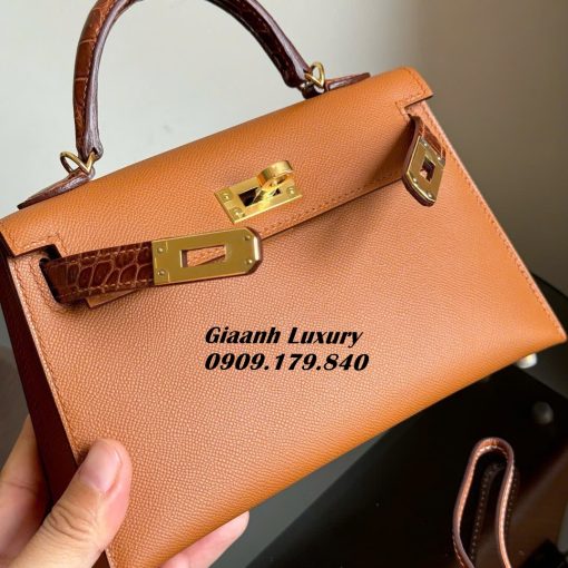 Túi Hermes Kelly mini Touch Màu gold Siêu Cấp Vip 02