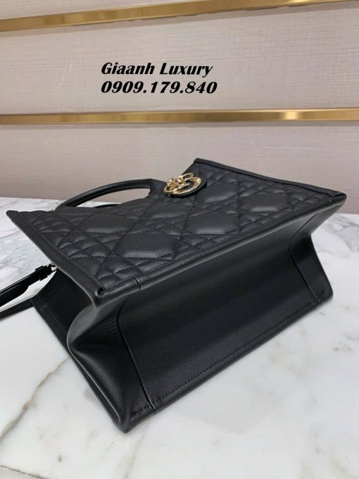 Túi Xách Dior Tote Da Bê Nhập Khẩu Vip Màu đen 02